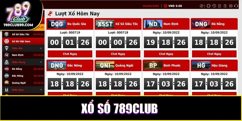 Xổ số 789Club với thời gian trả thưởng nhanh chóng